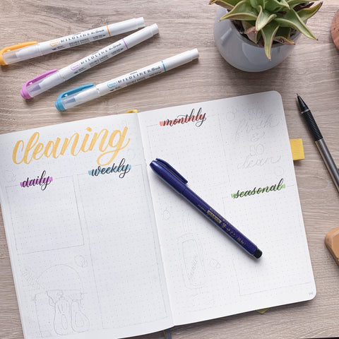 How to Create A Cleaning Schedule in A Bullet Journal – Zebra Pen