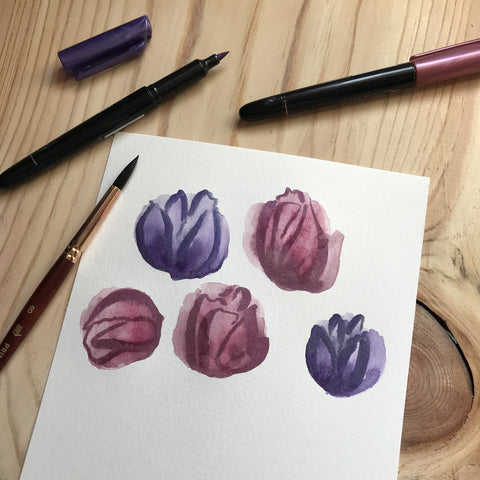 Metallic watercolour painting for beginners 