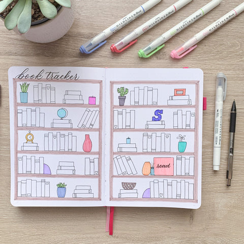 How to Track Your Reading in a Bullet Journal with a Book Tracker ...