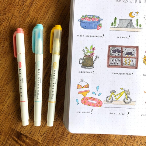 How to Doodle Your Summer Favorites in Your Bullet Journal – Zebra Pen