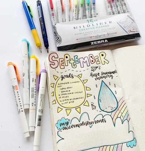 3 Summer-Themed Bullet Journal Layouts to Simplify Your Life – Zebra Pen