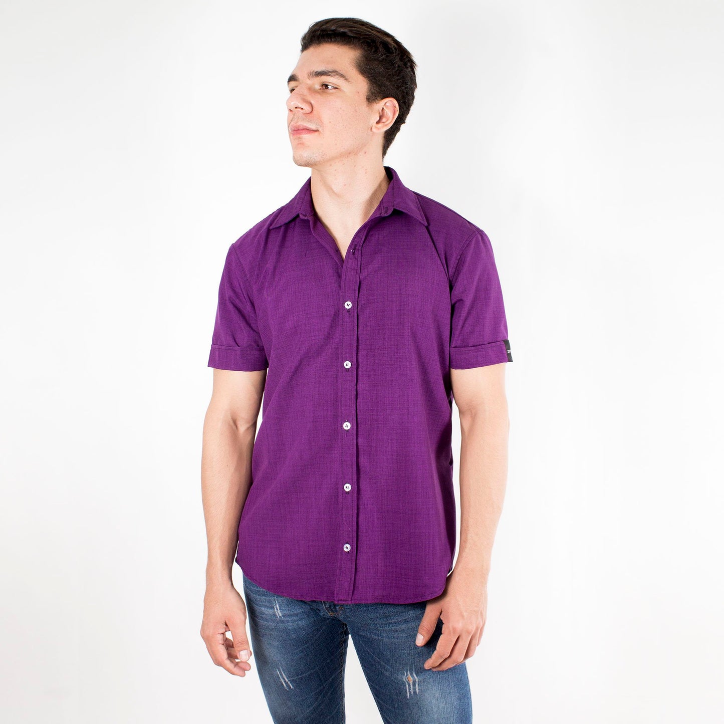 XC0005 - Camisa Morada Lino Essentials – AlexandersKing Underwear