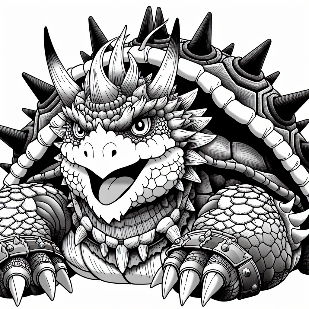 bowser coloring pages