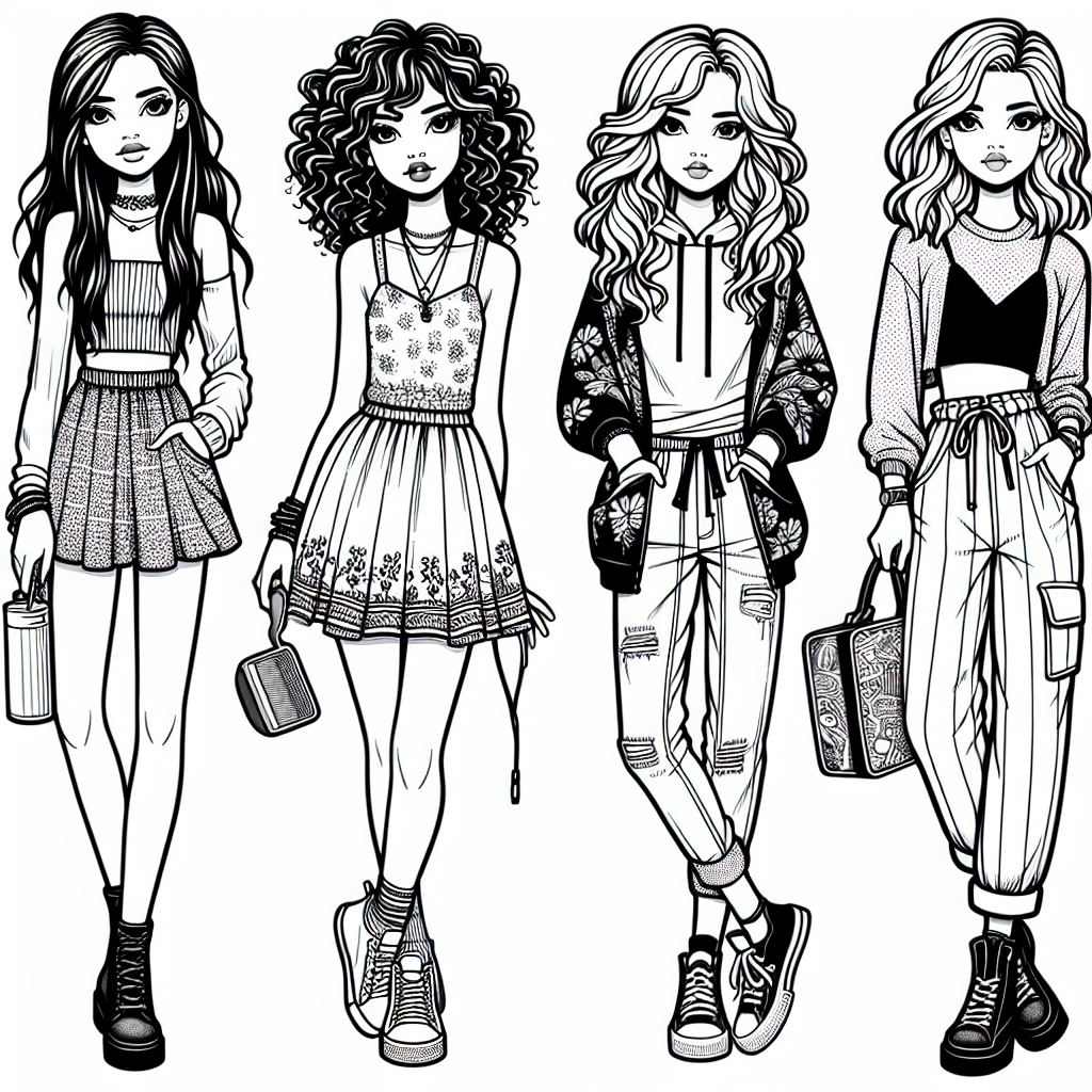 bratz coloring pages