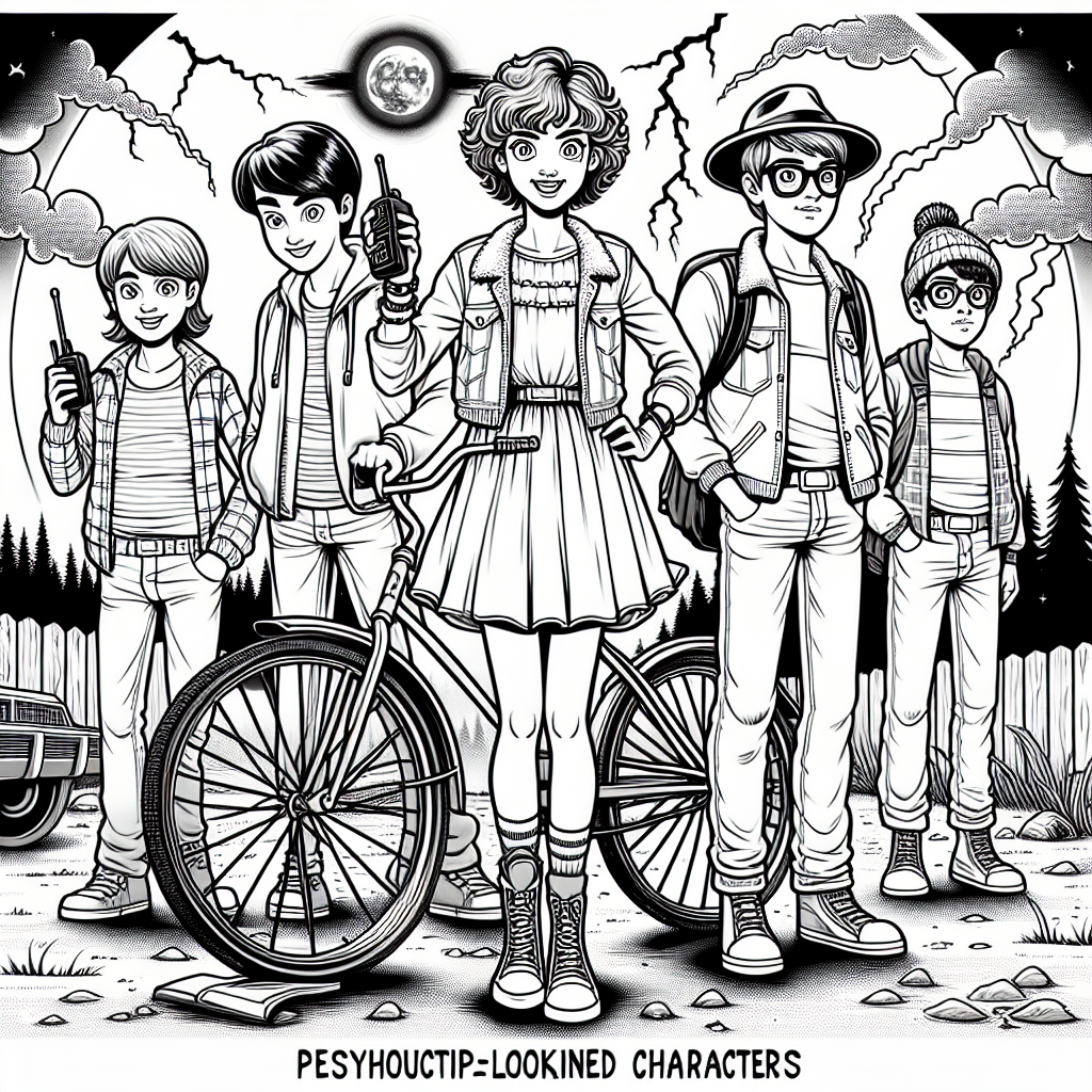 stranger things coloring pages