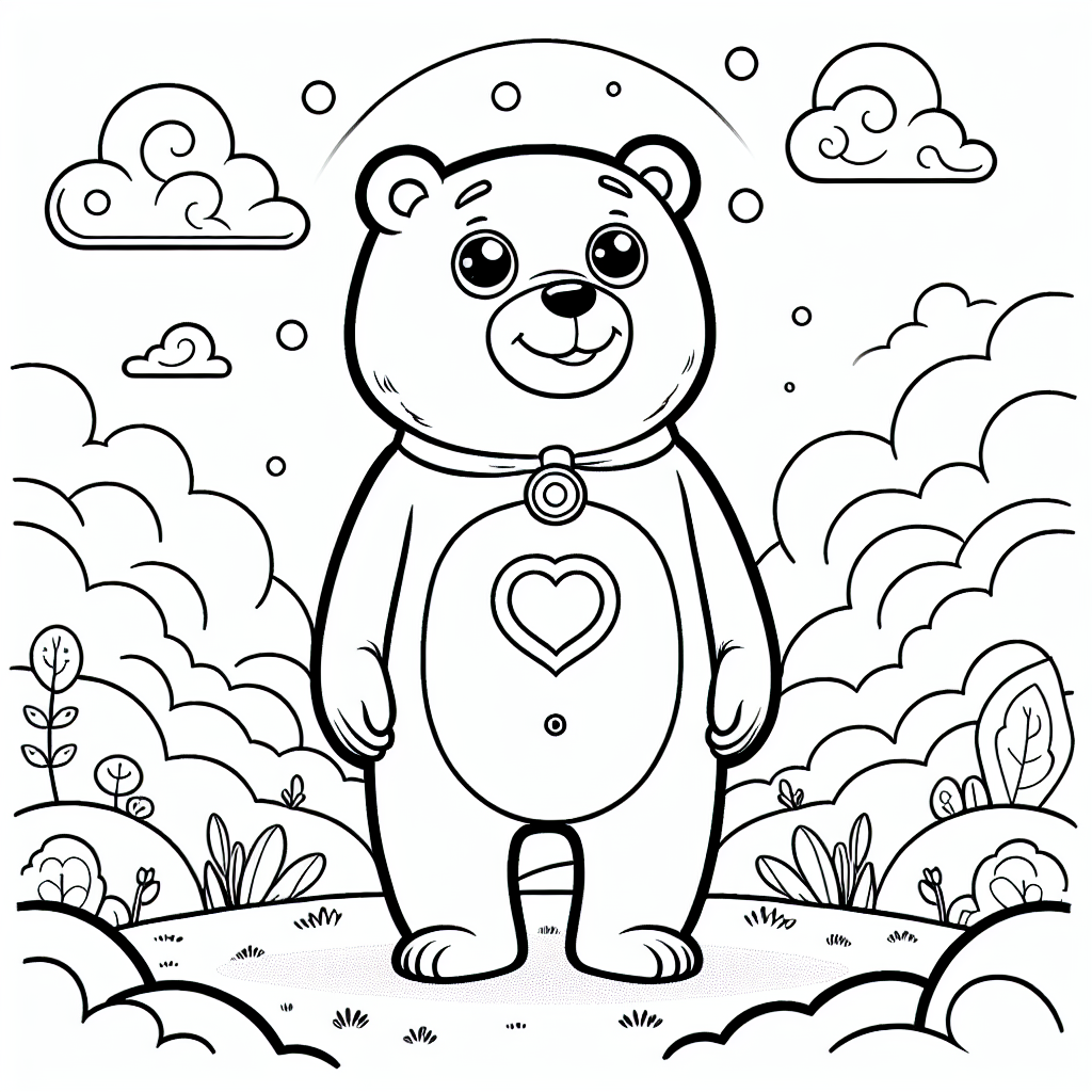 care bear coloring pages