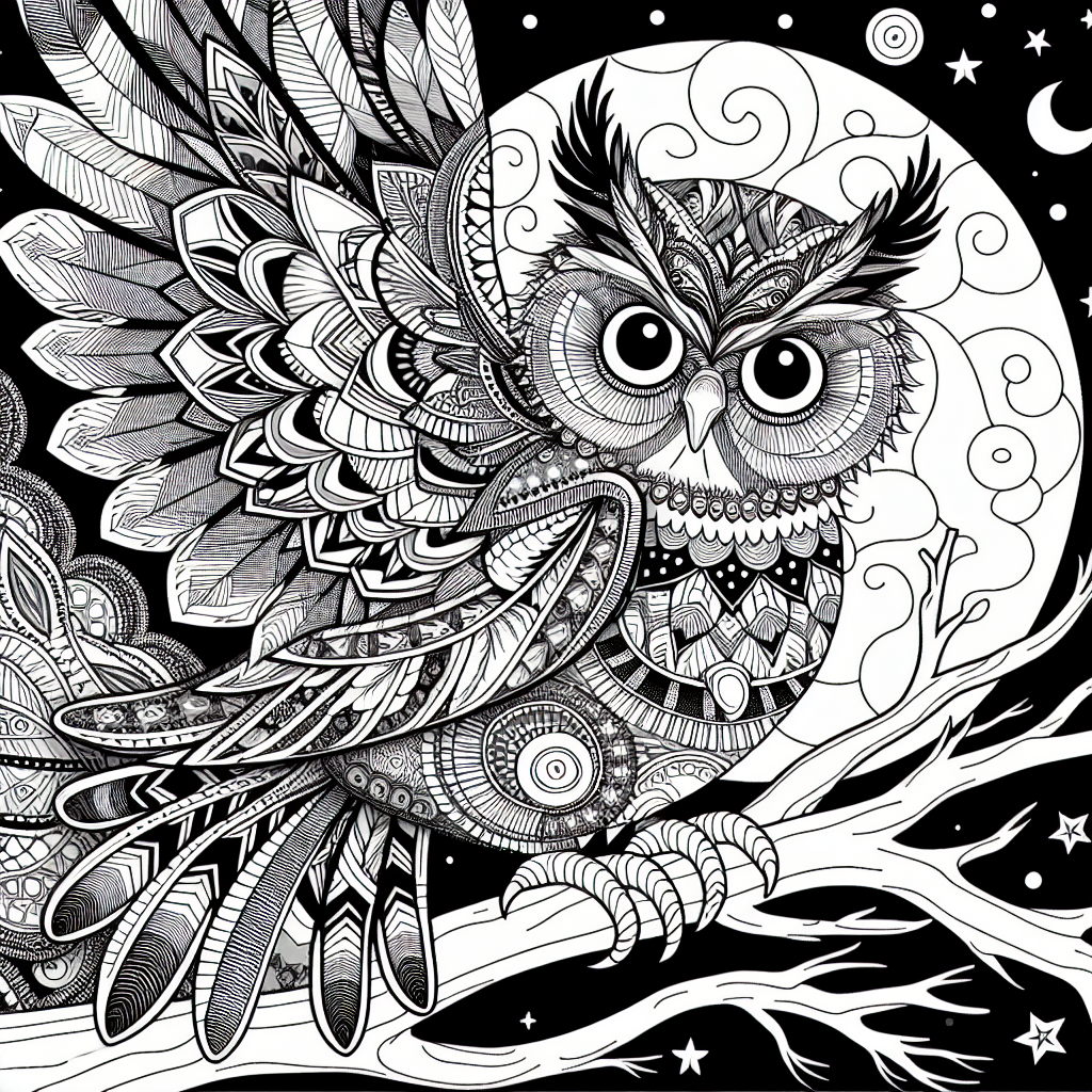 owl coloring pages