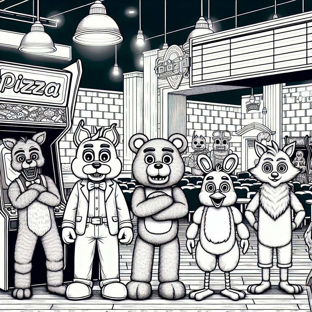 fnaf coloring pages