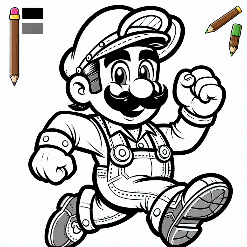 Mario-Malvorlagen
