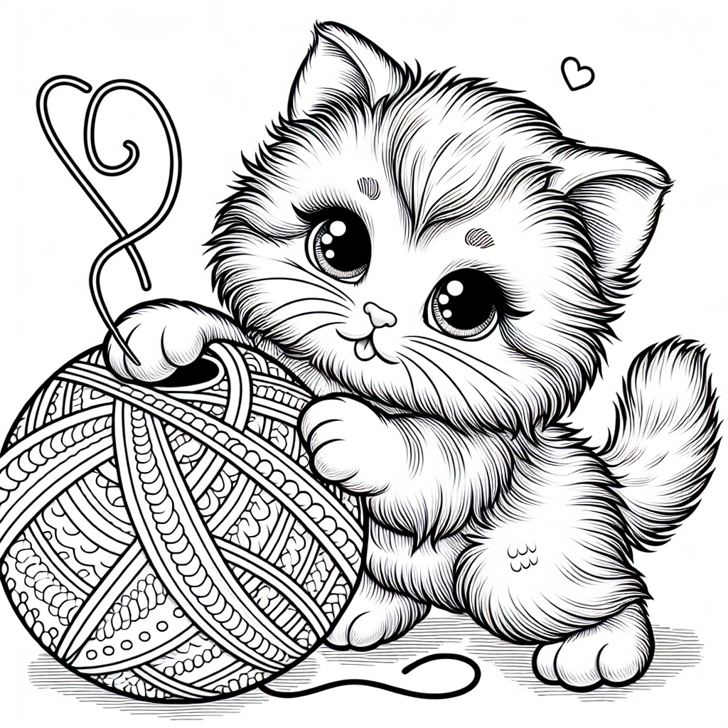 kitten coloring pages