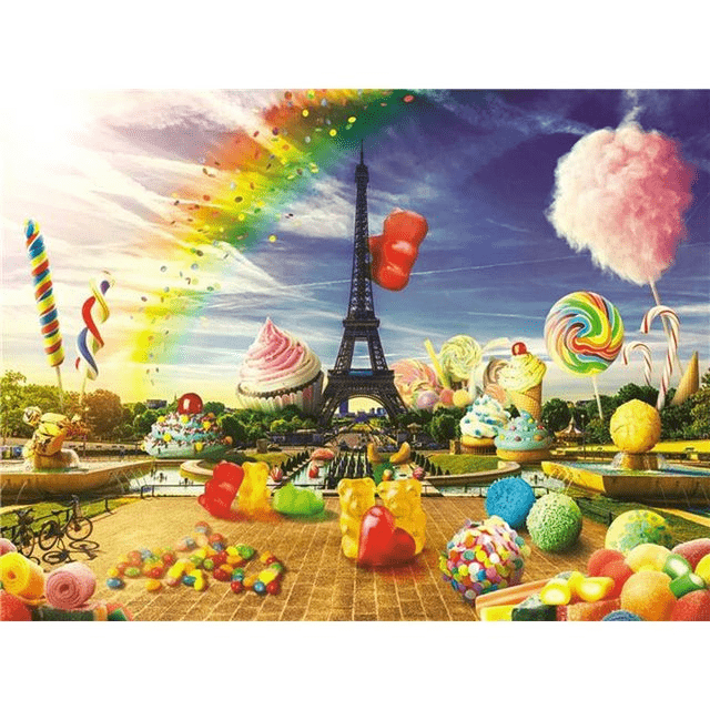 Paint By Numbers | Candy Land Paris - Custom Paint By Numbers product image