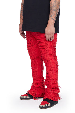 VALABASAS JEANS “SOLDIER” ROSSA “RED – Valabasas Denim