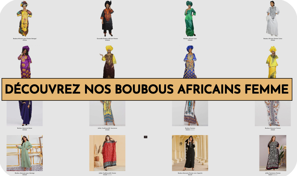 Collection of African boubous for women