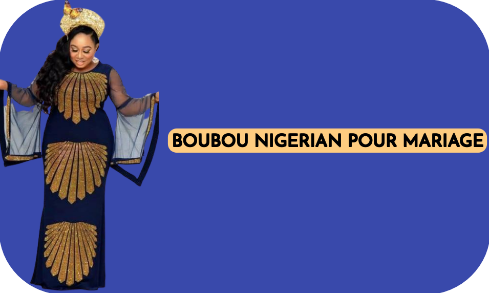 Nigeriansk boubou för bröllop