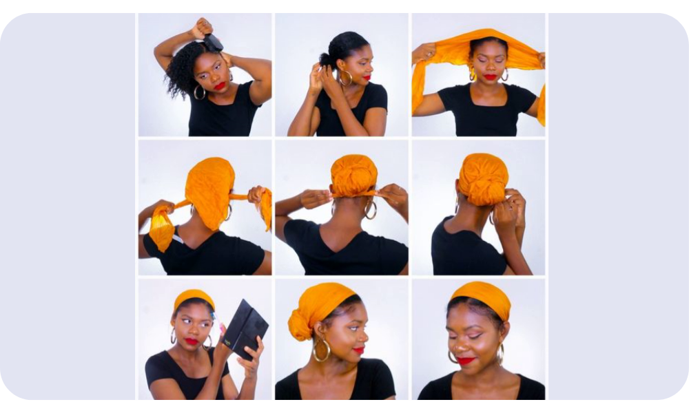 How to tie an African turban