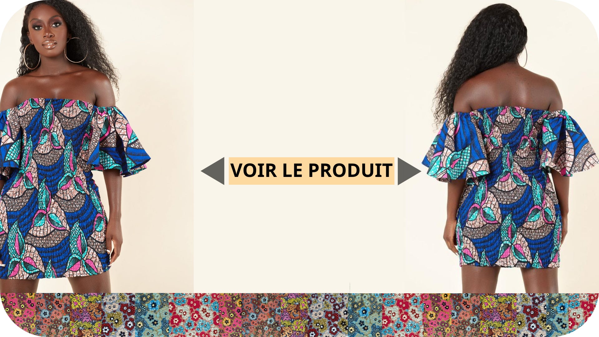 Robe Bustier Pagne Africain