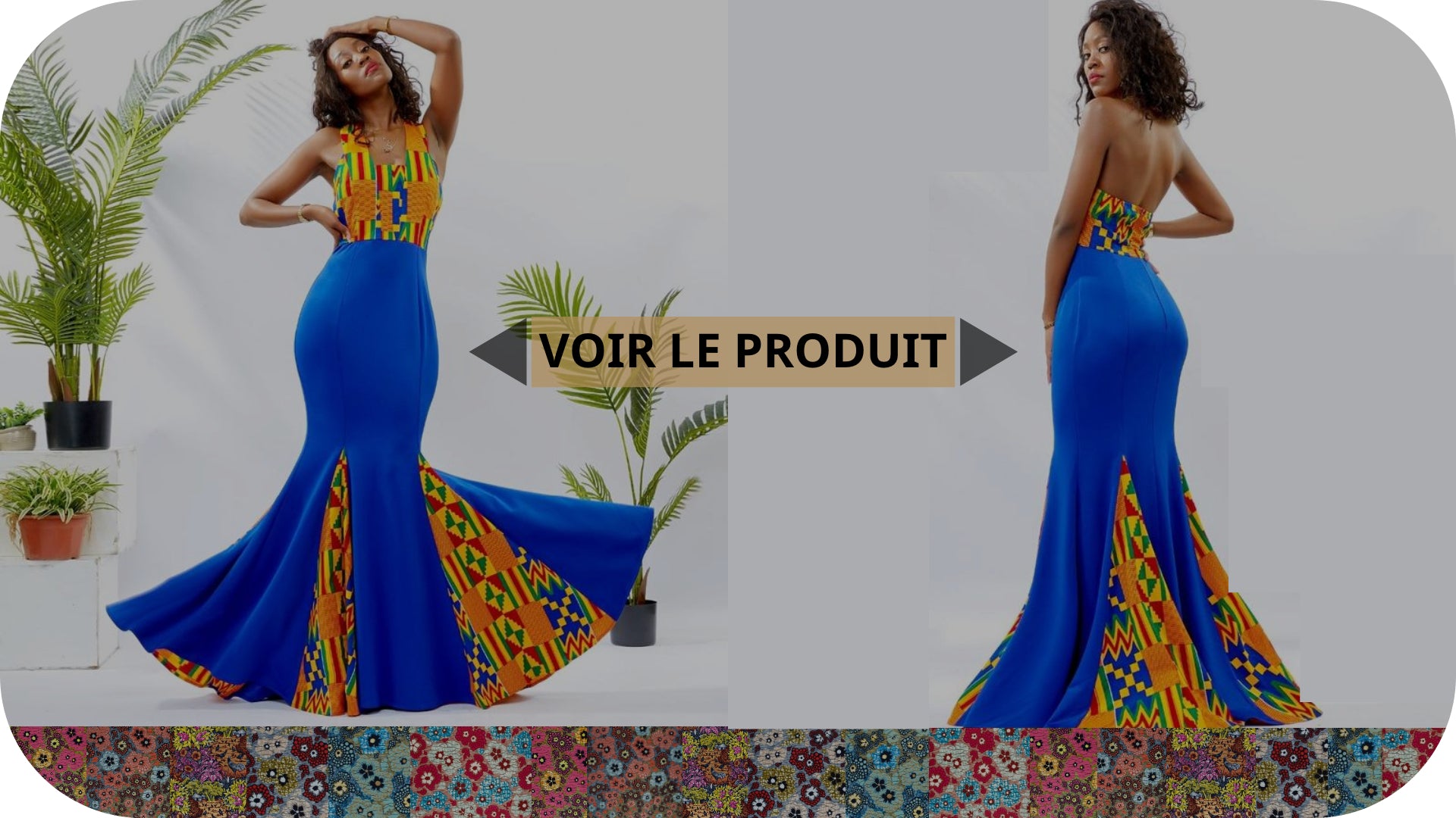 Sukienka Dream z afrykańskiej przepaski biodrowej - Królestwo Afryki