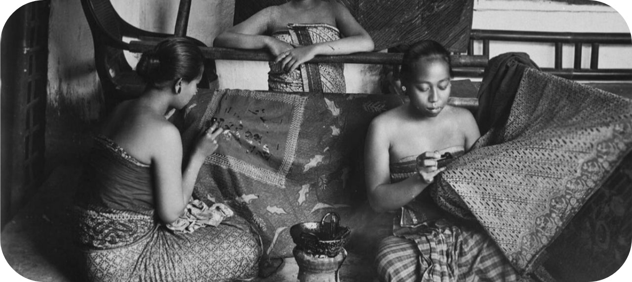javanesischer Batik in Indonesien - Königreich Afrika