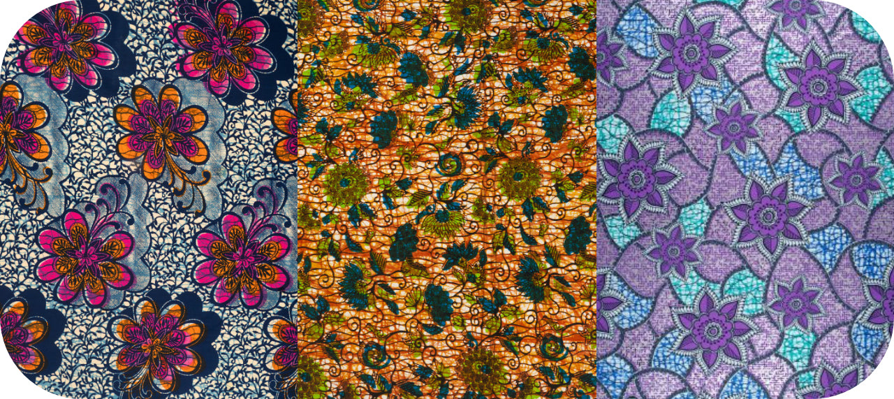 african fabrics printed with flowers