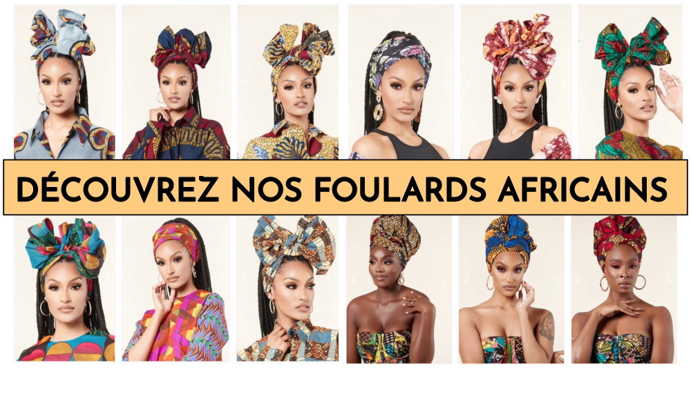 Collection of African scarves