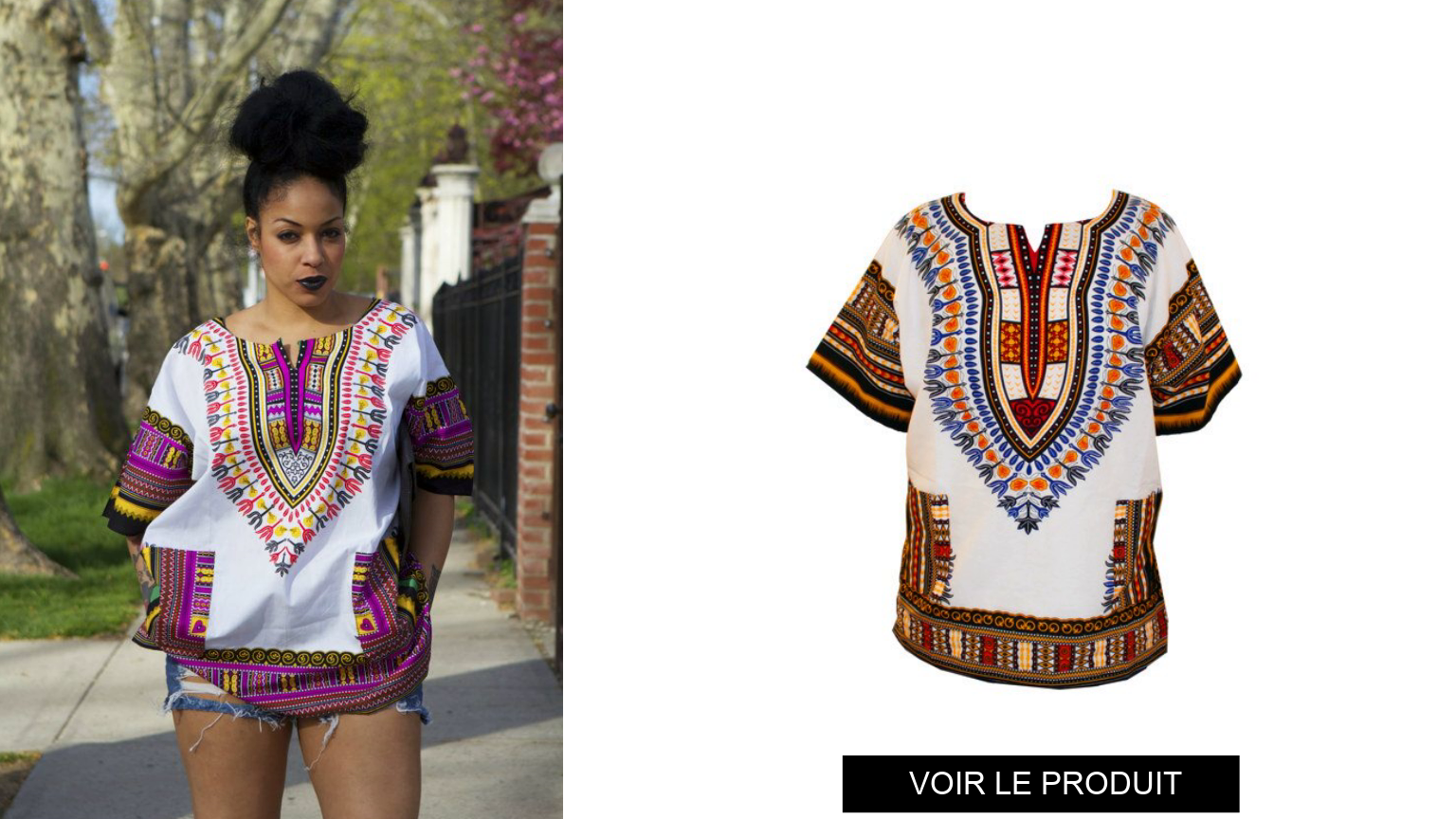 DAMES DASHIKI MET SLIPJE