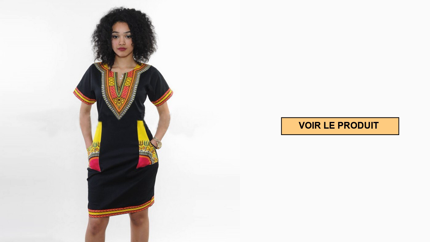 Sommerliches Dashiki-Kleid