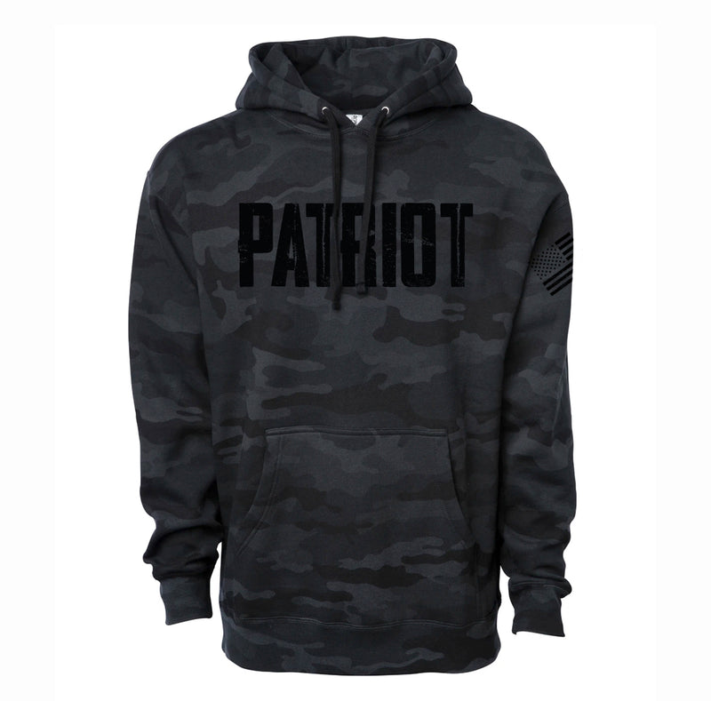 Patriot Hoodie - Unisex - Black Camo – OFFICIAL PATRIOT GEAR