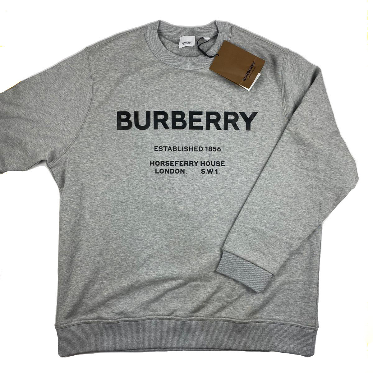 Burberry Horseferry House Print Sweatshirt Light Grey – Skint fashion ltd