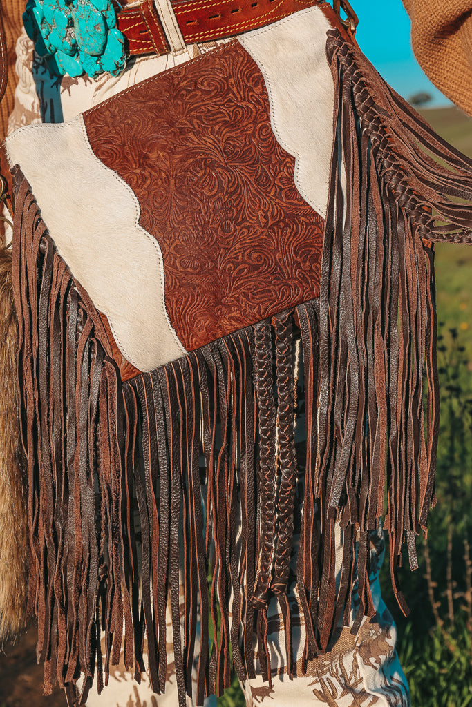 Jennie Hand Tooled Tribal Fringe Purse – Haute Southern Hyde