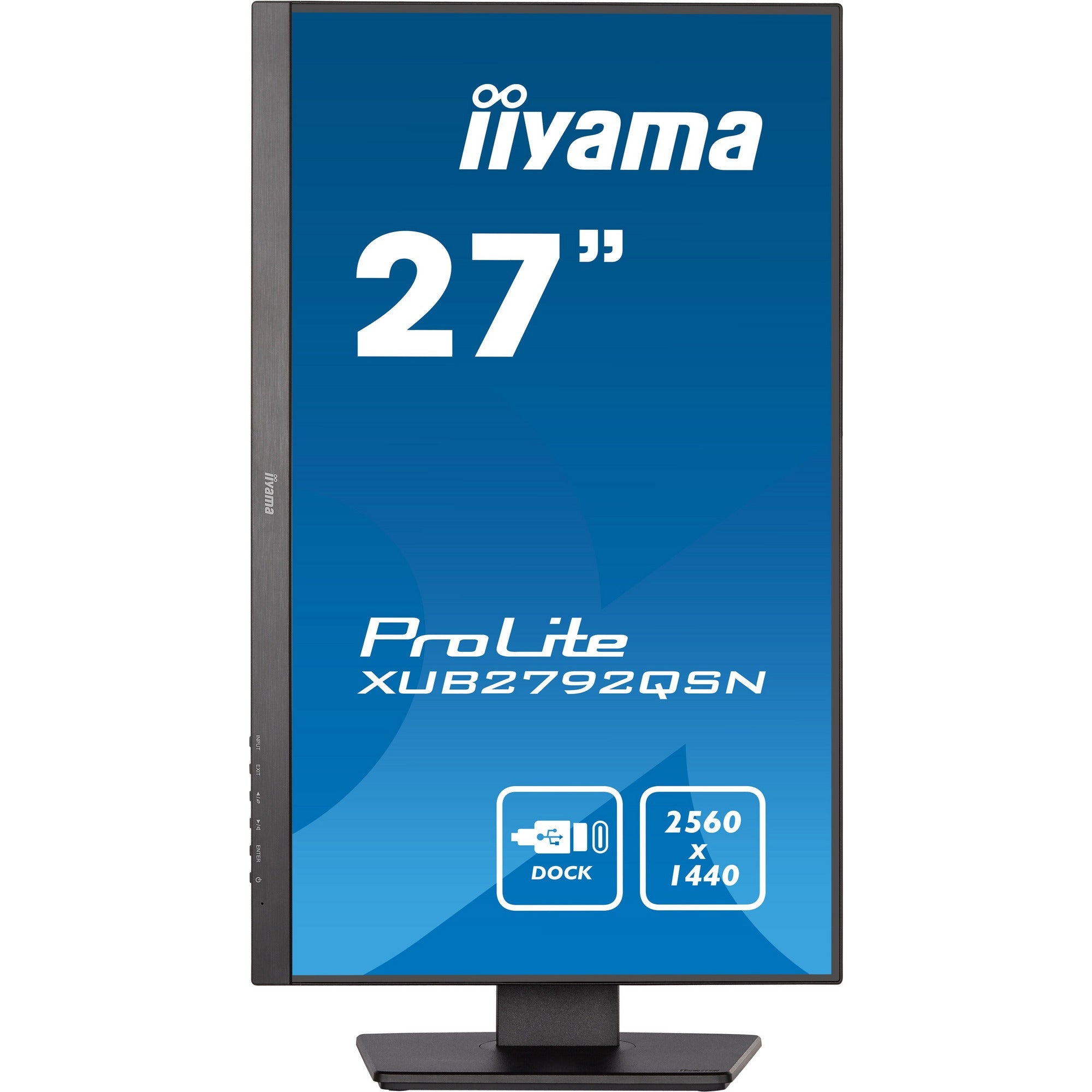 iiyama Prolite XUB2792QSN-B1 27'' WQHD IPS Display with USB-C dock