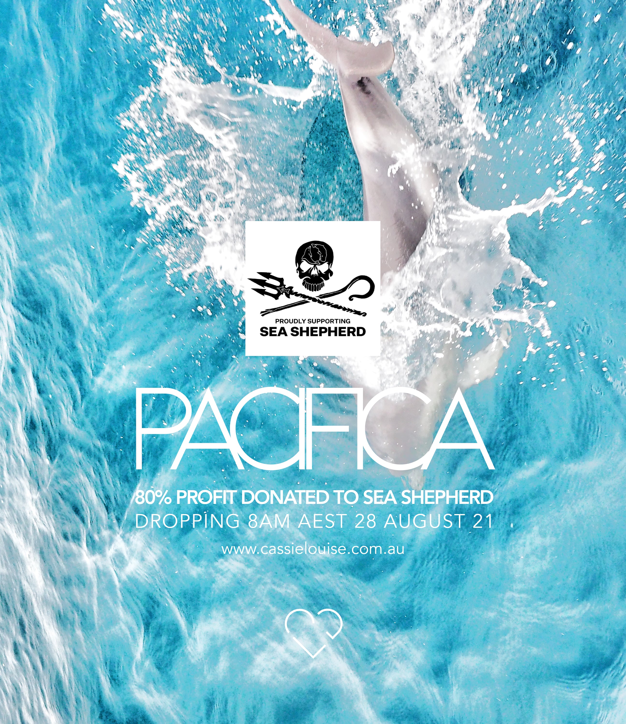 Cassie Louise Designs PACIFICA - Proudly Supporting Sea Shepherd