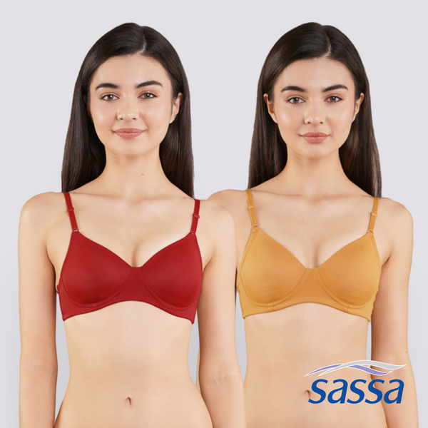 Buy Sassa Peony Power Non-Wired Full Cup Bra With Removable Pads Underwear  For Women 2024 Online