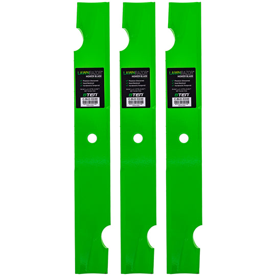 LawnRAZOR Blade for Bad Boy CZT 54 Inch 038-0001-00 Notched High Lift 3 Pack Image 1