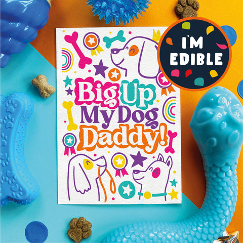 edible dog dad Father's Day card by Scoff Paper
