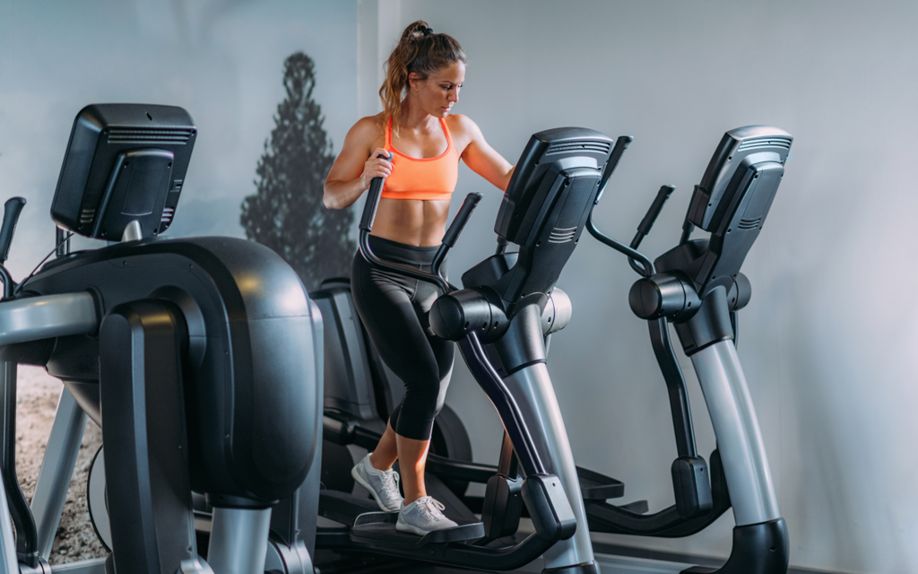 Woman doing cardio exercise