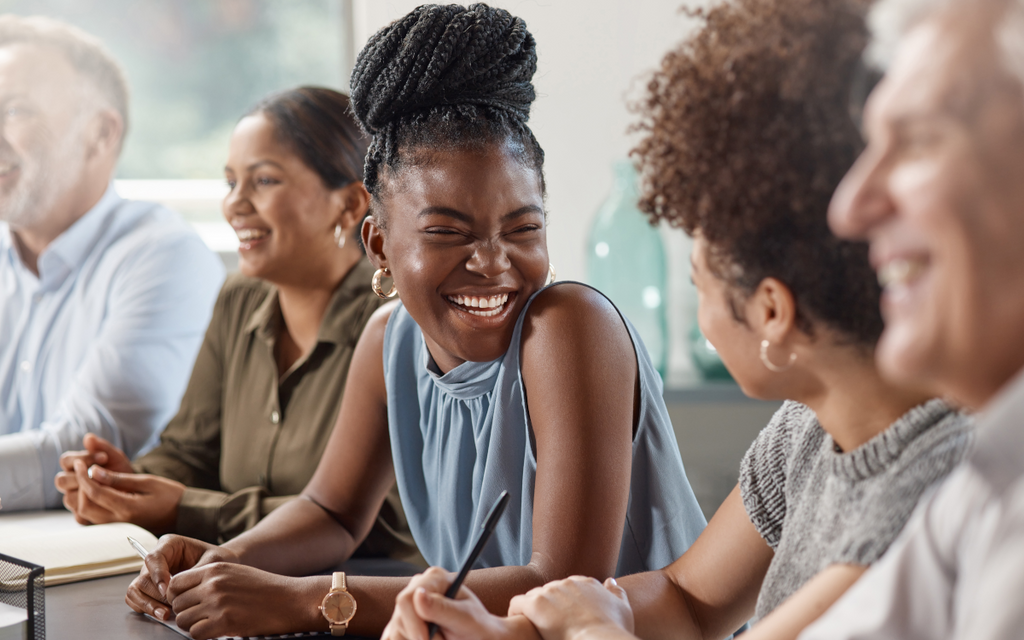 People laughing together