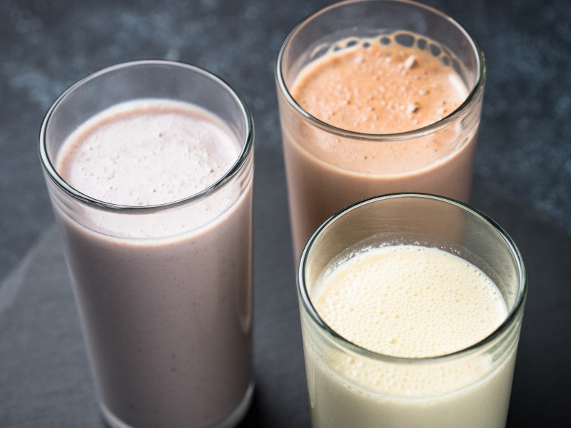 Three meal replacement shakes