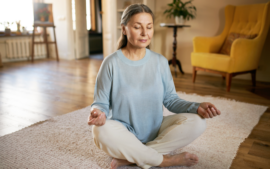 Woman meditating