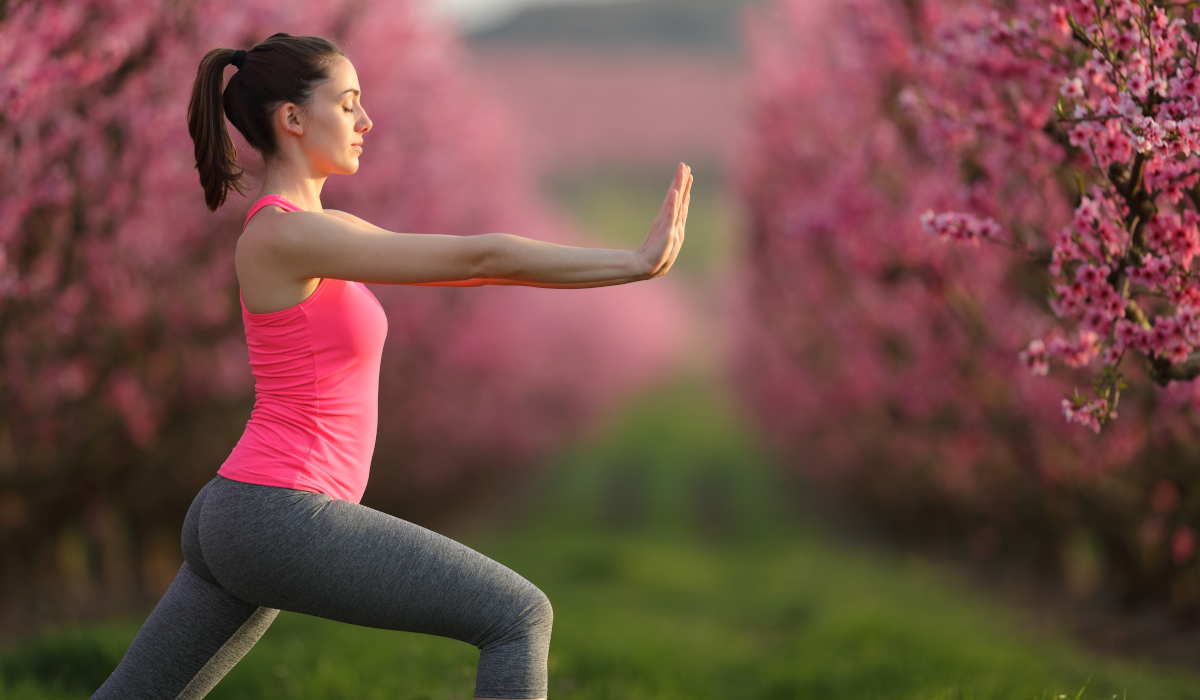 woman doing tai chi