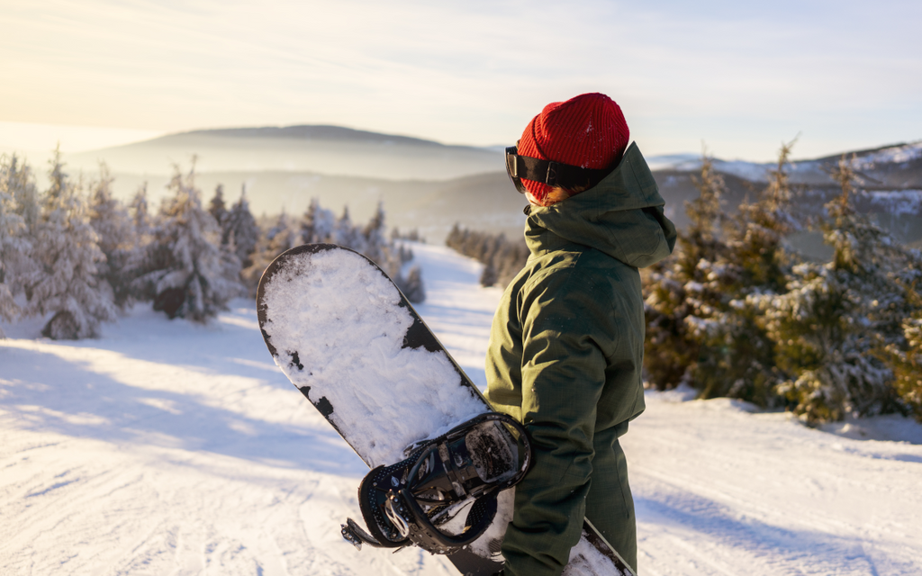 Female snowboarder