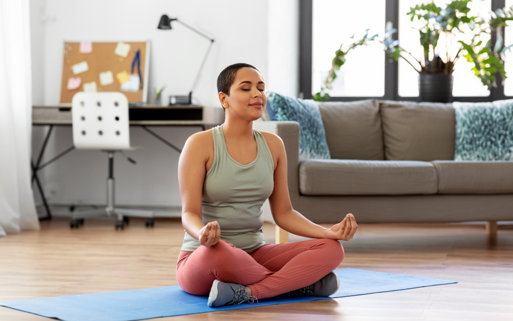 Woman meditating