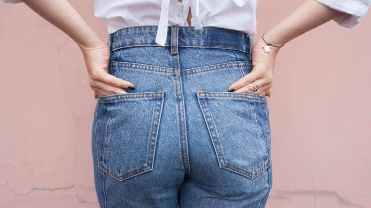 Woman in jeans