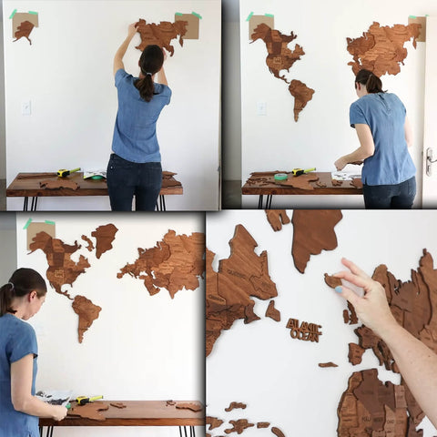 5 Tips for Fool-Proof Enjoy the Wood 3D World Map Installation – Sustain My  Craft Habit