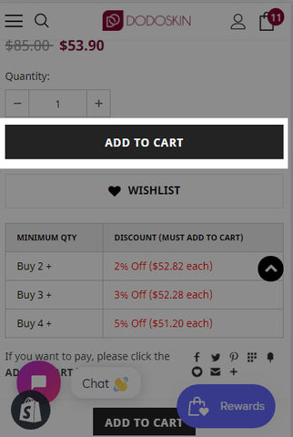 2. If you only want to purchase one product, click View cart button.
