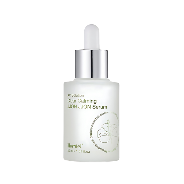 ILLUMIEL AC Solution Clear Calming JJON JJON Serum 30ml bottle with soothing properties for skin care.