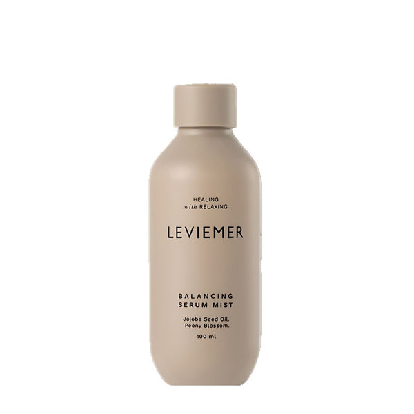 The LEVIEMER Balancing Serum Mist 100ml is a specialized hair treatment designed to provide hydration, balance, and nourishment to the hair.