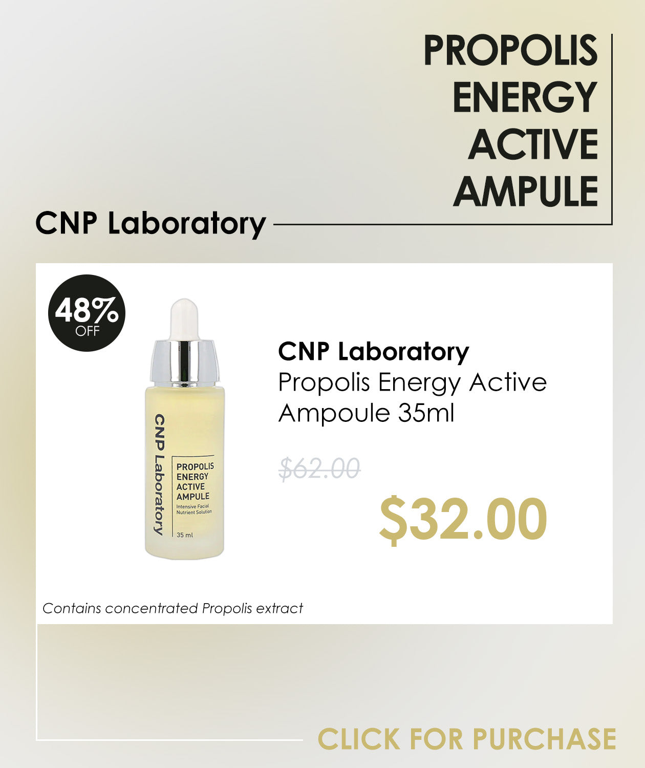 Detalle de venta de 35 ml de AMPULA CNP