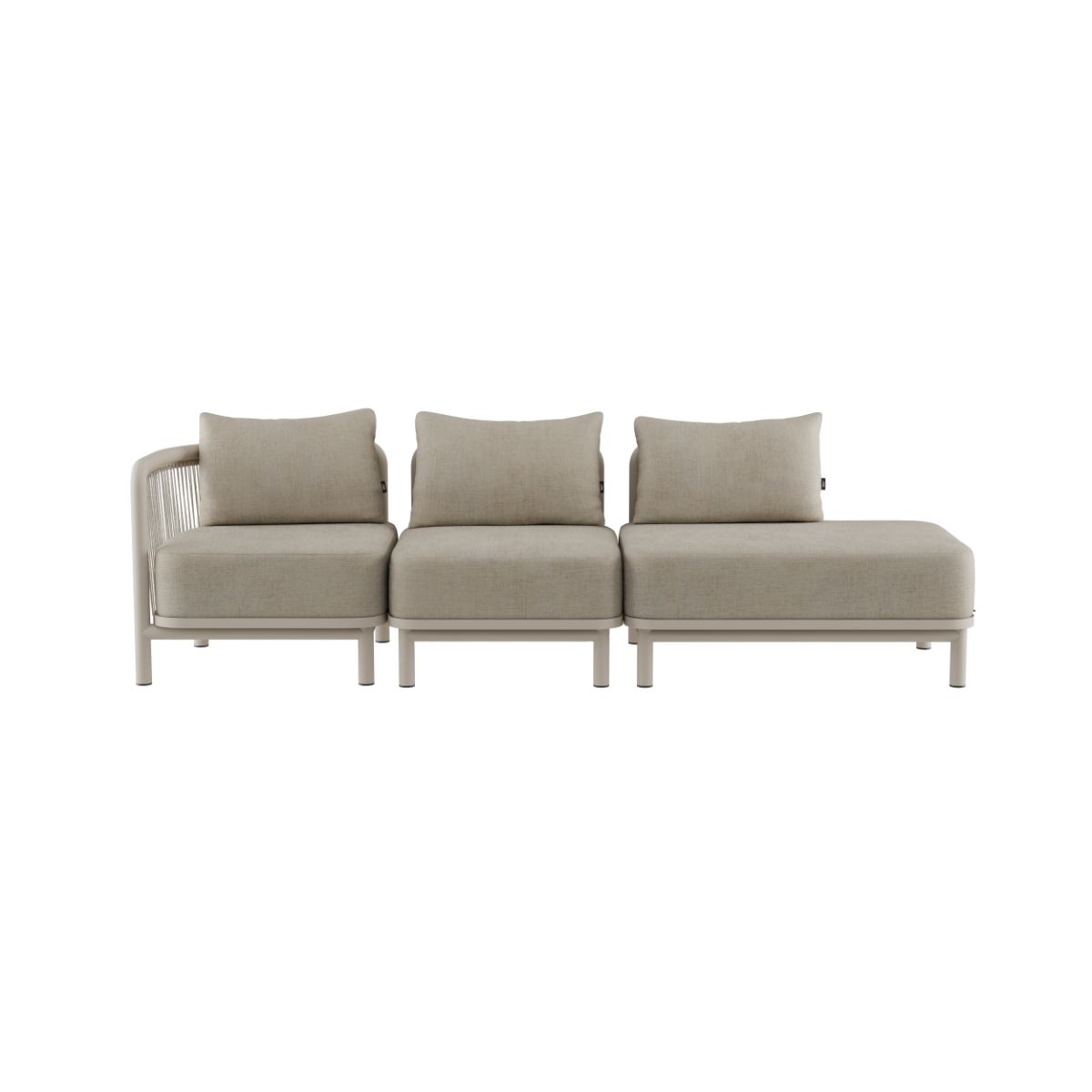 String Lounge Sofa - 3 pers. m. open end