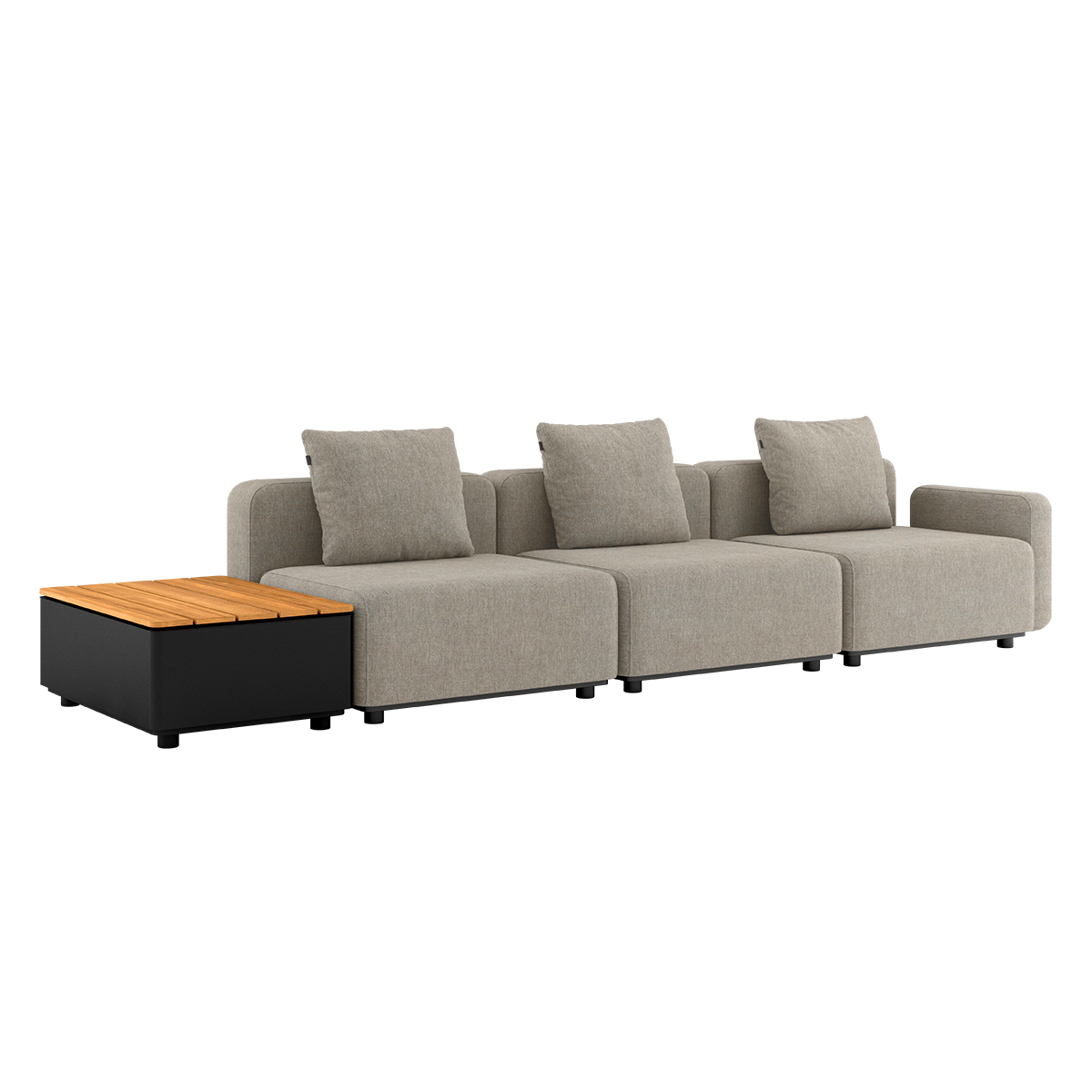 Cobana Lounge Sofa - 4 pers. w/ Patio Storage Table