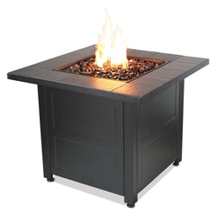 StarWood Fireplaces - Endless Summer LP Gas Outdoor Fire Pit with Stamped -
